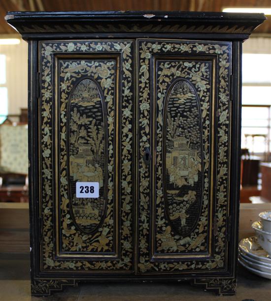 Chinoserie lacquer cabinet